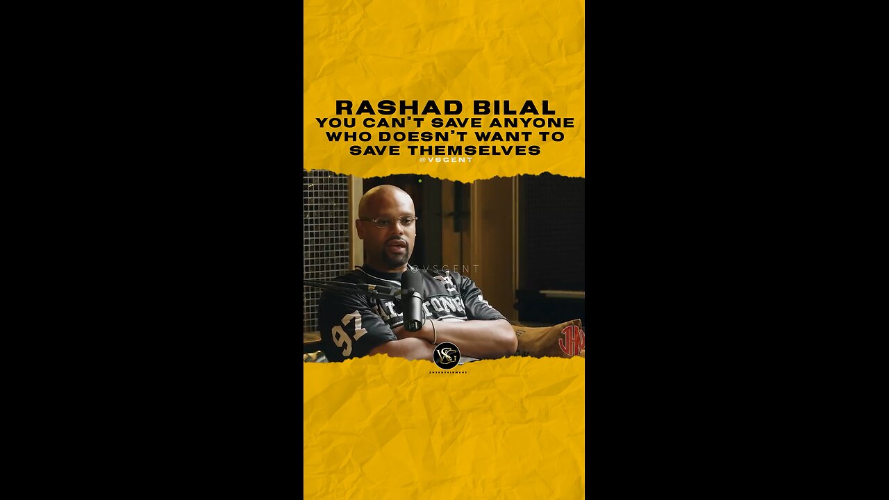 @rashadbilal You can’t save anyone who doesn’t want to save themselves
