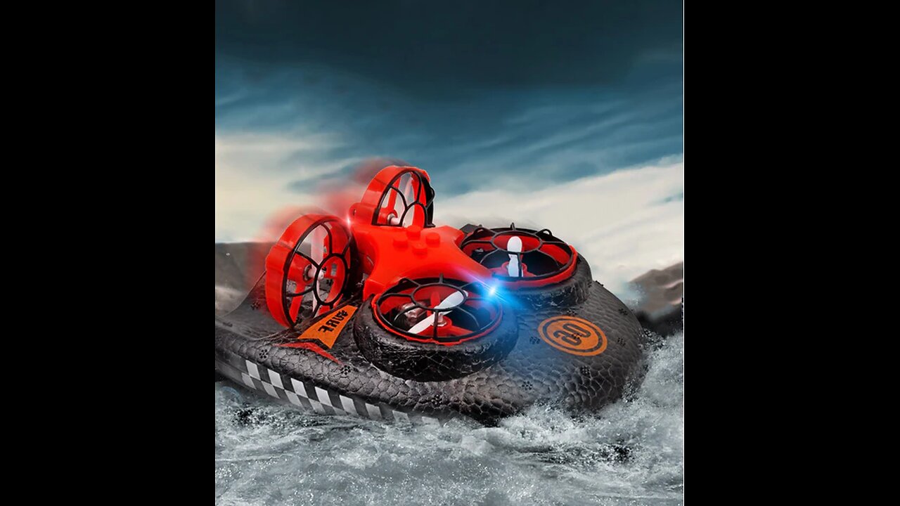 Water, Land & Air 3-in-1 Deformation Drone Hovercraft, The Best Christmas Gift for Children