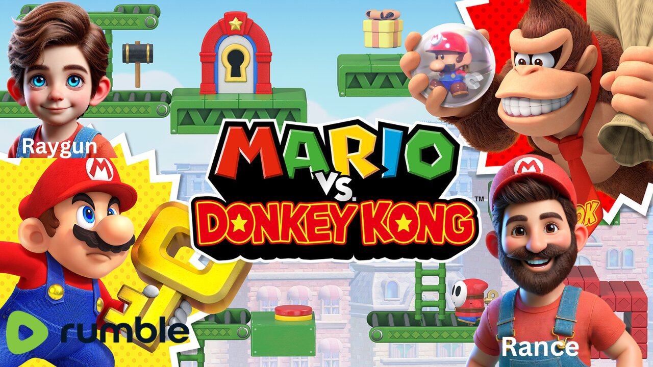 "Barrels of Fun: A Father-Son Showdown in Mario vs. Donkey Kong"