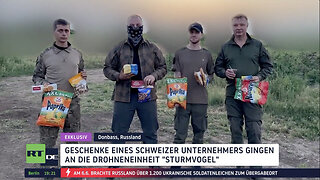 RT-DE-Exklusiv: Geschenke eines Schweizer Unternehmens gingen an die Drohneneinheit "Sturmvogel"