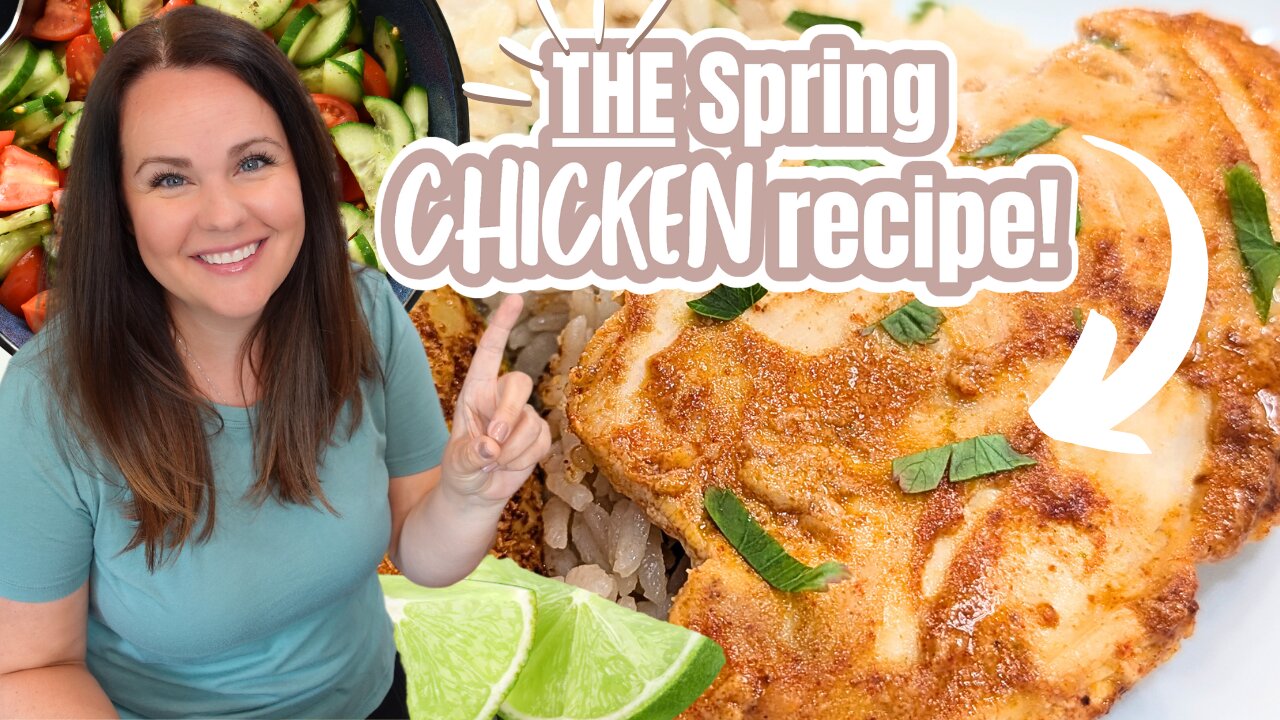 Easy & DELICIOUS Spring Chicken Recipe You Need! | Coconut Lime Chicken