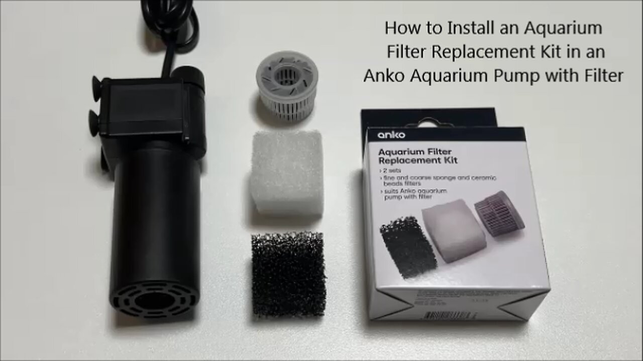 How to Install and Aquarium Filter Replacement Kit in an Anko Aquarium Pump with Filter