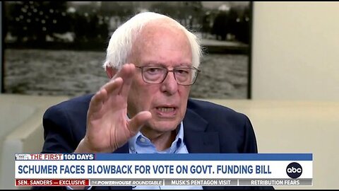 Bernie Sanders gets up during interview after 'nonsense' question about AOC! - 3/23/25
			