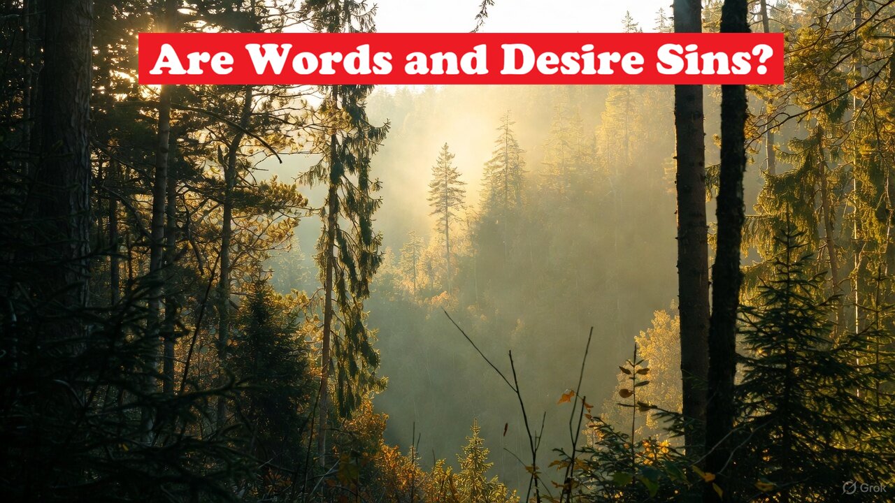 AGA Sunday: Are Words and Desire a Sin?