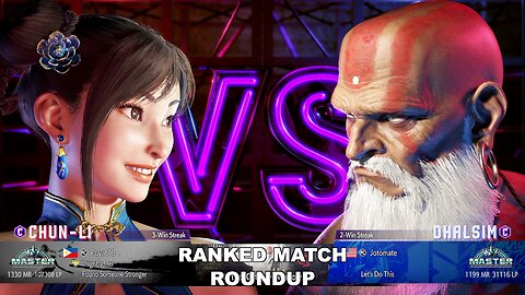 Kuya Kalbo SF6 Ranked Roundup. Chun Li Master Rank [Hori Fight Stick]