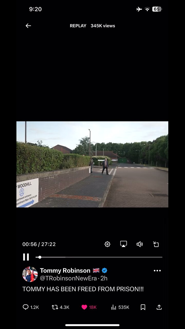 Tommy Robinson is Free 27/05/2025