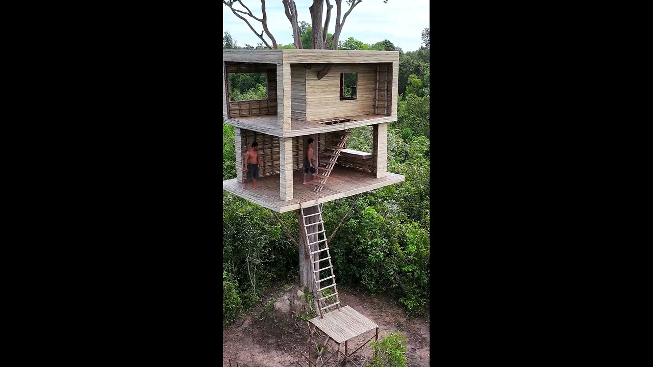Jungle Builder Real Life Building Secret Modern Treehouse Private Pools Next in Jungle In 69Day