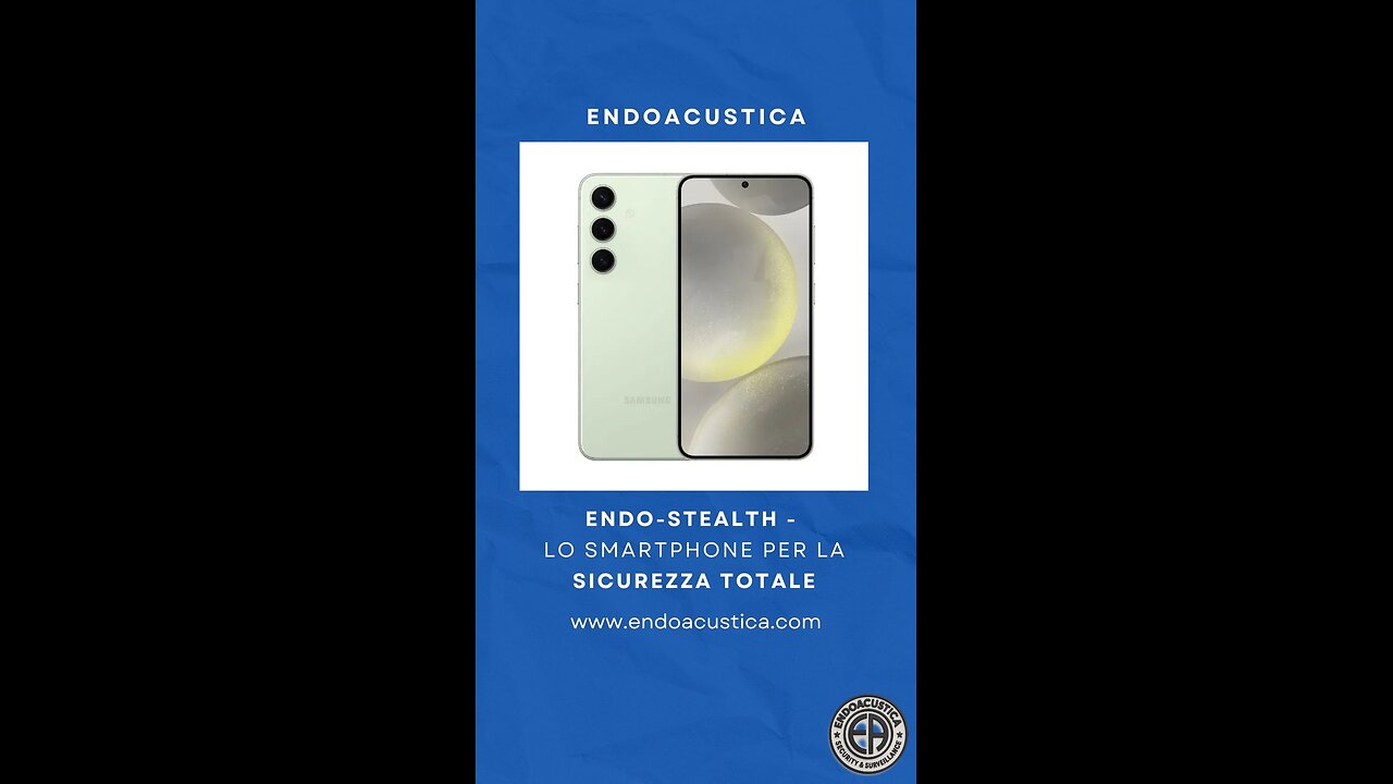 📱 ENDO-STEALTH – Lo Smartphone per la Sicurezza Totale 🔒