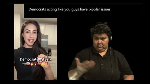 ASL interpreted - The woman said Democrats have bipolar disorders