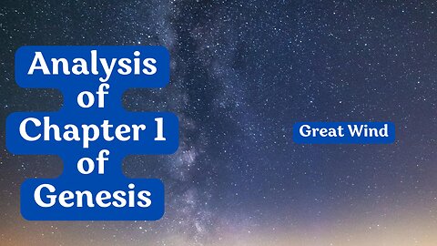 Analysis of Chapter 1 of Genesis