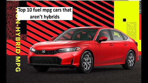 Top 10 gas cars for MPG in 2015