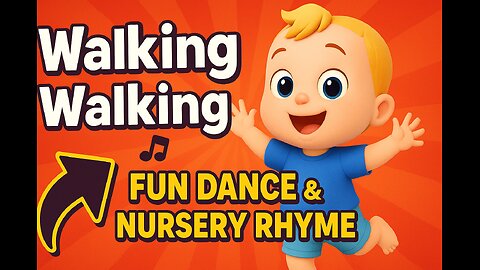 🕺 Walking Walking | Fun Dance & Nursery Rhyme for Kids | Move, Hop & Learn! 👣
