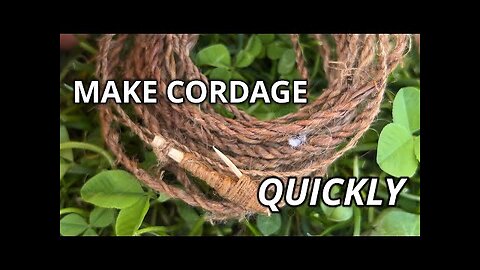 How to Make Natural CORDAGE Out Of Plants in Nature