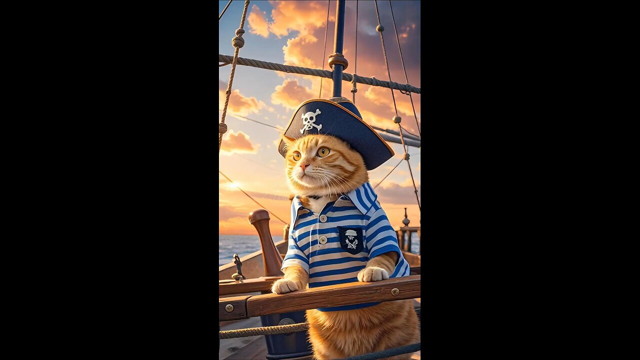 The pirate of Caribbean Cat life