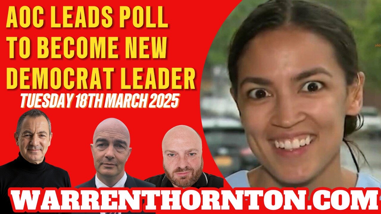AOC LEADS POLL TO BECOME NEW DEMOCRAT LEADER WITH WARREN THORNTON, JAMIES TWEEDIE & JAMES ROSSI