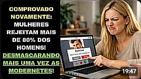 MAIS UMA VEZ COMPROVADO MULHERES REJEITAM MAIS DE 80 DOS HOMENS!