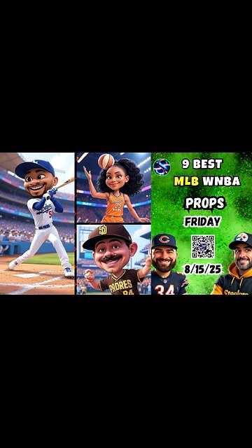 🔥9 FRIDAY PRIZEPICKS MLB PROPS | ⚾️ MLB PICKS TODAY |🏀 WNBA PROPS 8/15