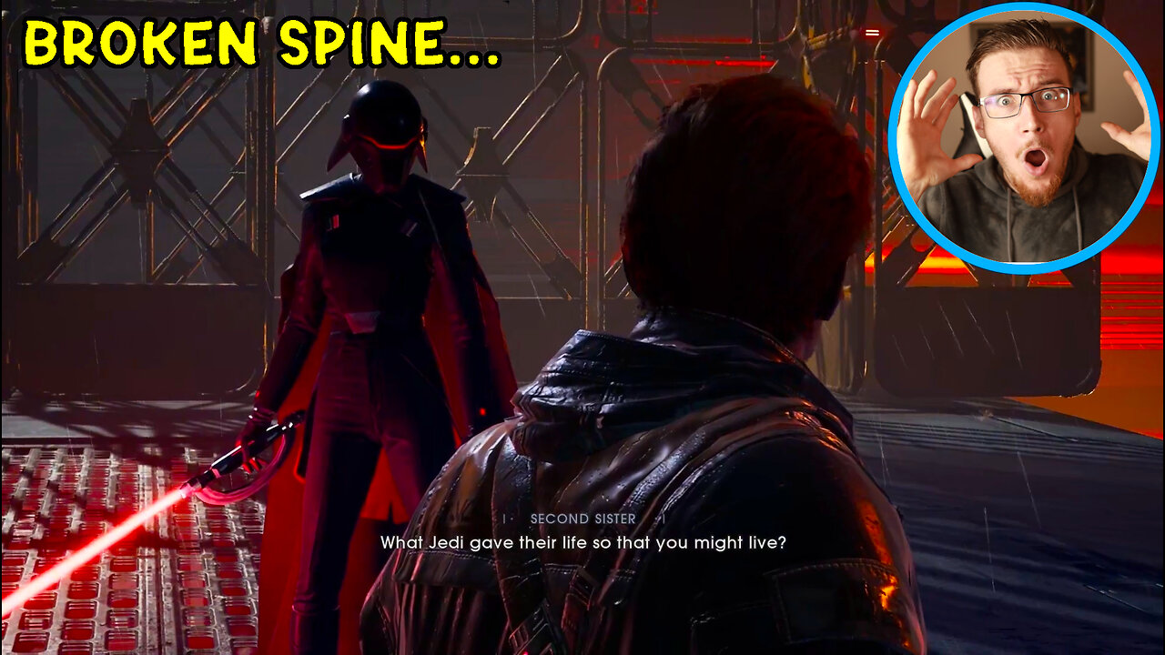 Fighting With A BROKEN SPINE... | Jedi Fallen Order Clip