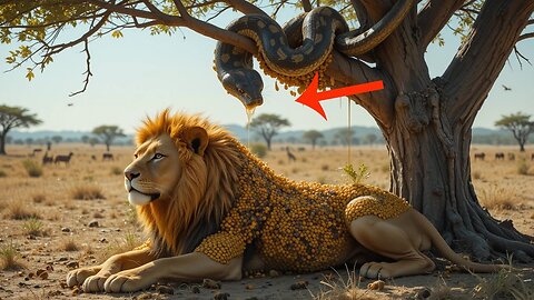 Heartwarming animal rescues: The lion survived an attack from millions of bees