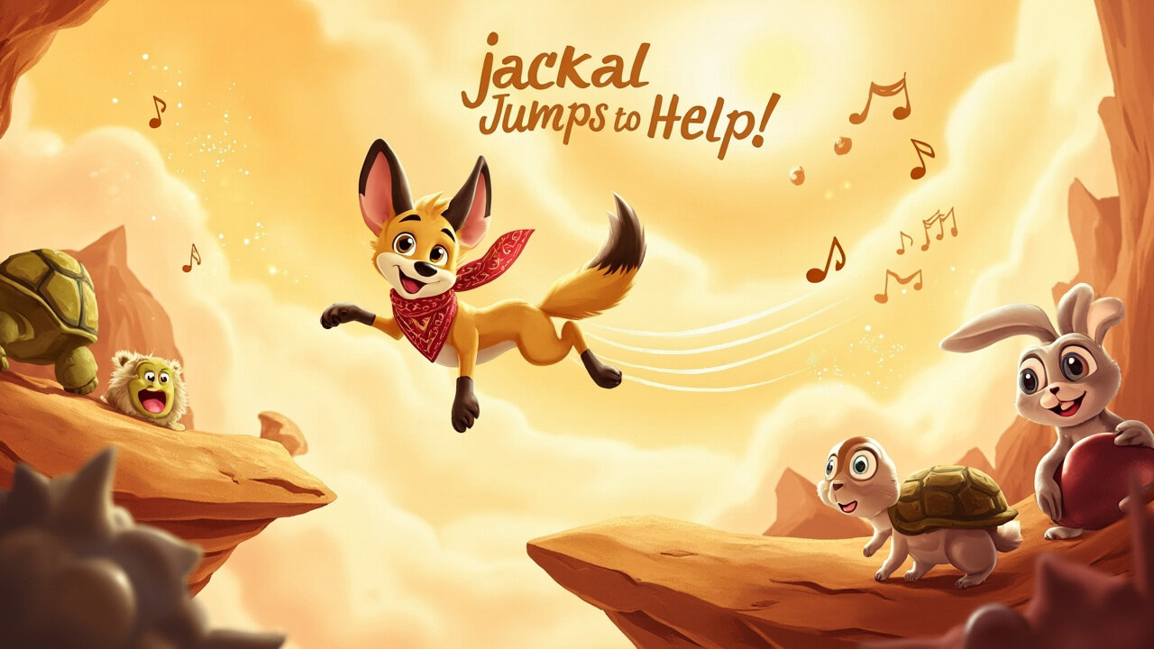 Jackal Jumps to Help 🐾💡 | Heroic Pop Song for Kids About Leadership & Kindness