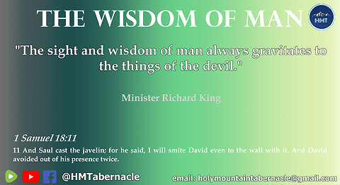THE WISDOM OF MAN