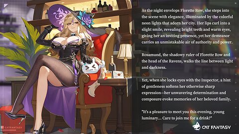 Cat Fantasy Beneath the Blossoms Beyond Time BannerGameplay Rosamund Mink Lulu