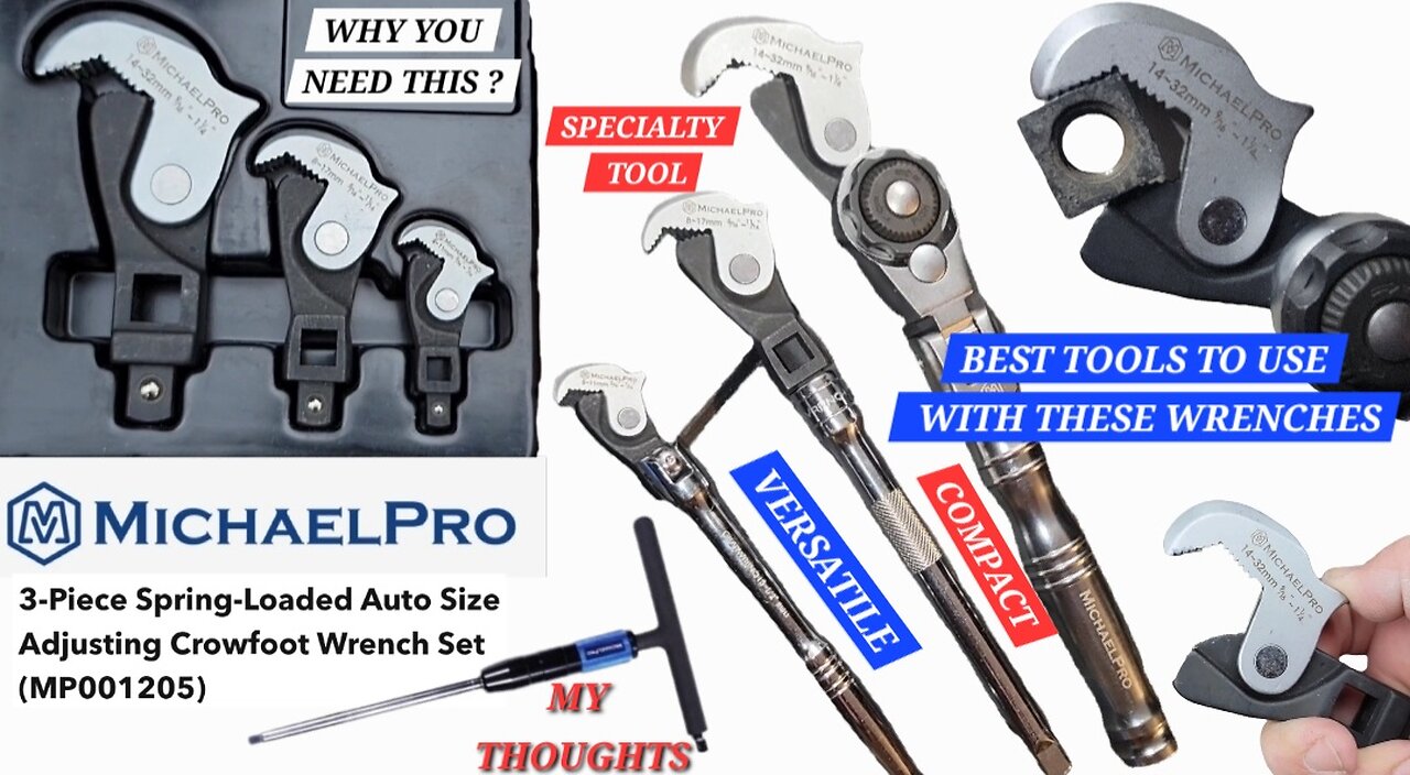 Michael Pro Tools 3PC Crowfoot Self Adjusting Wrench Review