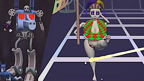 Hosing Down Protesters in Great Replacement with Armored Core Like Robot