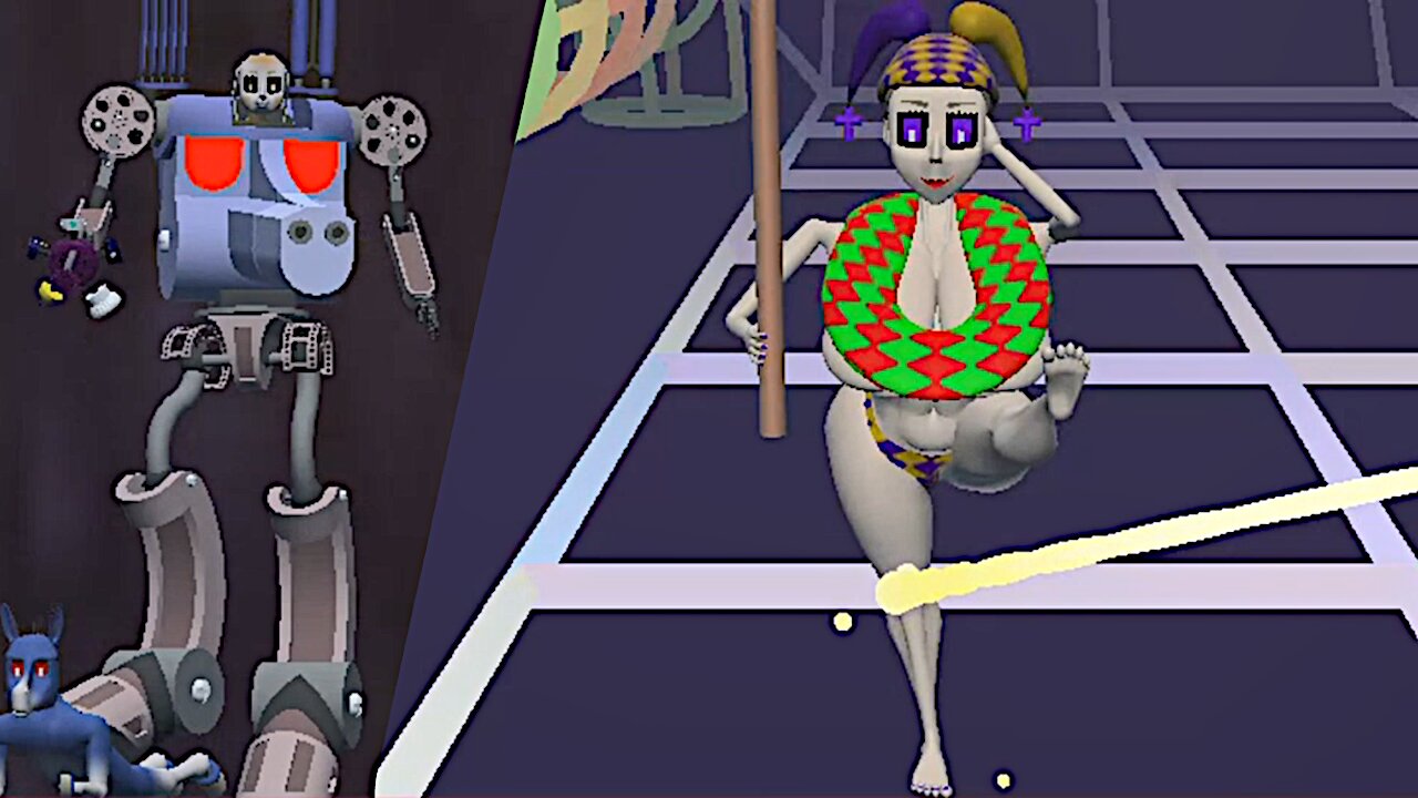 Hosing Down Protesters in Great Replacement with Armored Core Like Robot