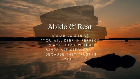 Abide & Rest | Calm Worship Piano & Soaking Instrumentals for Peaceful Prayer & Meditation