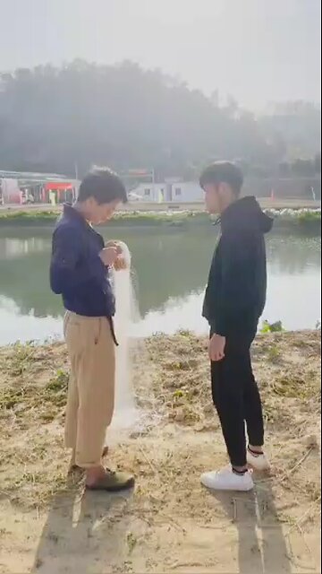 fishing technique gone went wrong