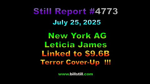 New York AG Leticia James Linked to $9.6B Terror Cover-Up !!!, 4773