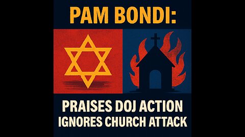Pam Bondi Praises DOJ Action on Anti-Semitism While Ignoring Church Attack in Minneapolis