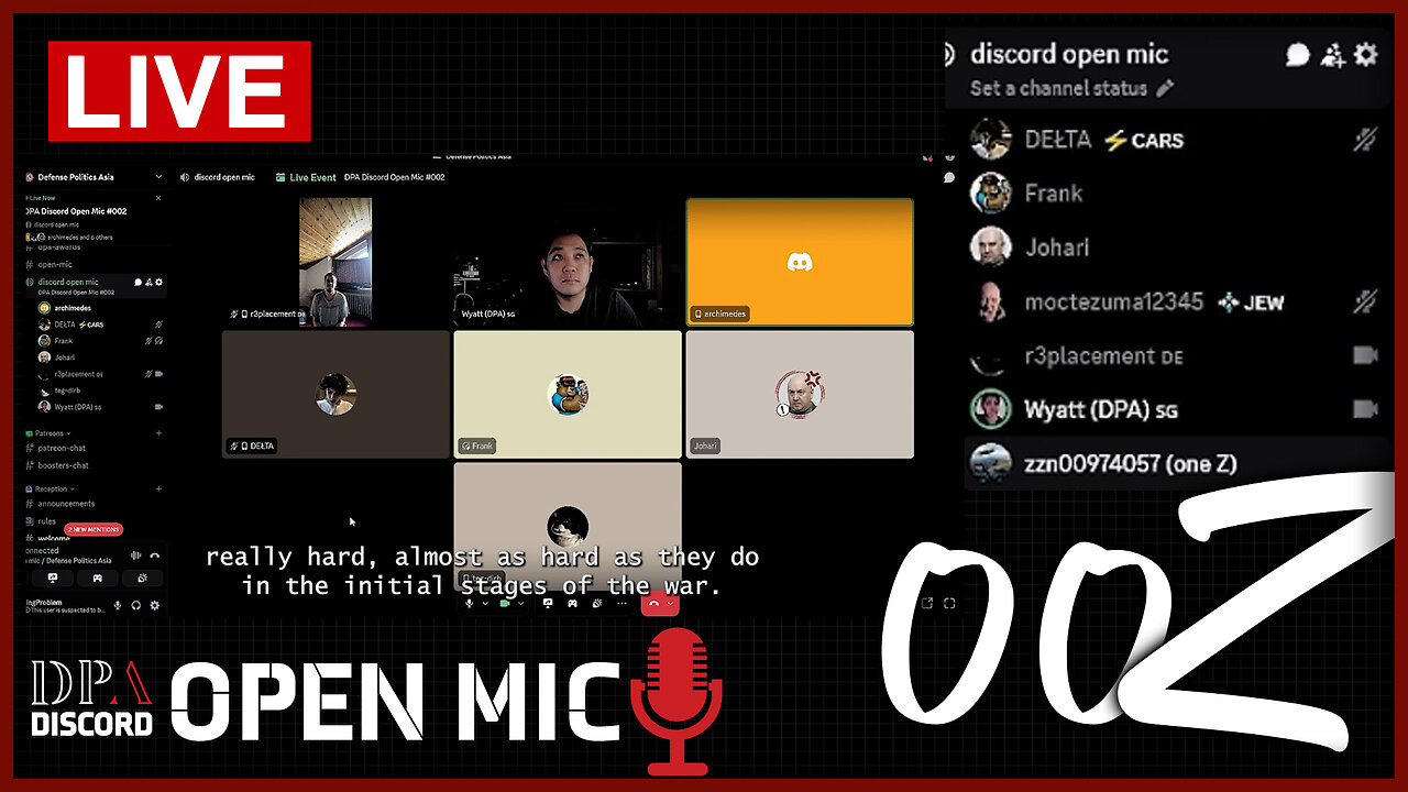 DPA Discord Open Mic 002: Singapore Army; US–Venezuela Tension; Conspiracy Media; US–China Trade War