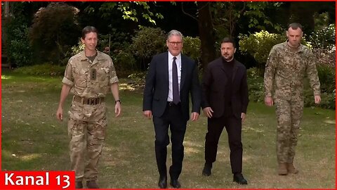 Ukraine's Zelenskyy meets UK PM Starmer and British troops in London
