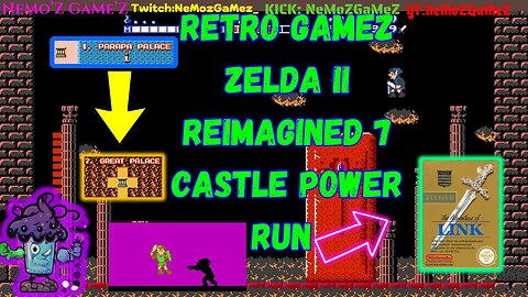 Retro GameZ Zelda II Reimagined 7 castle power run