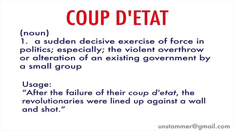 Is there a Coup D'état in America?