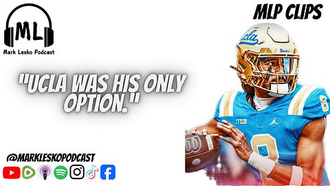 Nico Situation is WILD ..to UCLA he goes || Mark Lesko Pod clips #collegefootball