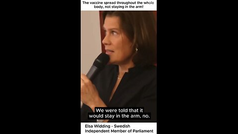 Elsa Widding - The vaccine spread throughout the body, did not stay in the arm