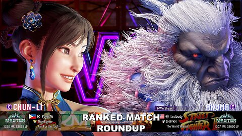 Kuya Kalbo SF6 Ranked Match Roundup. Chun Li Master Rank [Hori Fight Stick]