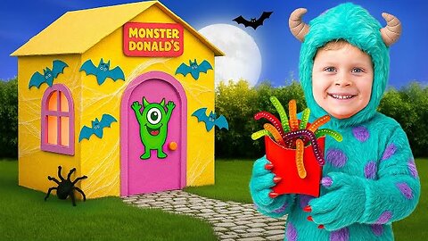Halloween Night at Monster Donald’s 🍔👻 | Fun Kids Adventure with Diana and Roma