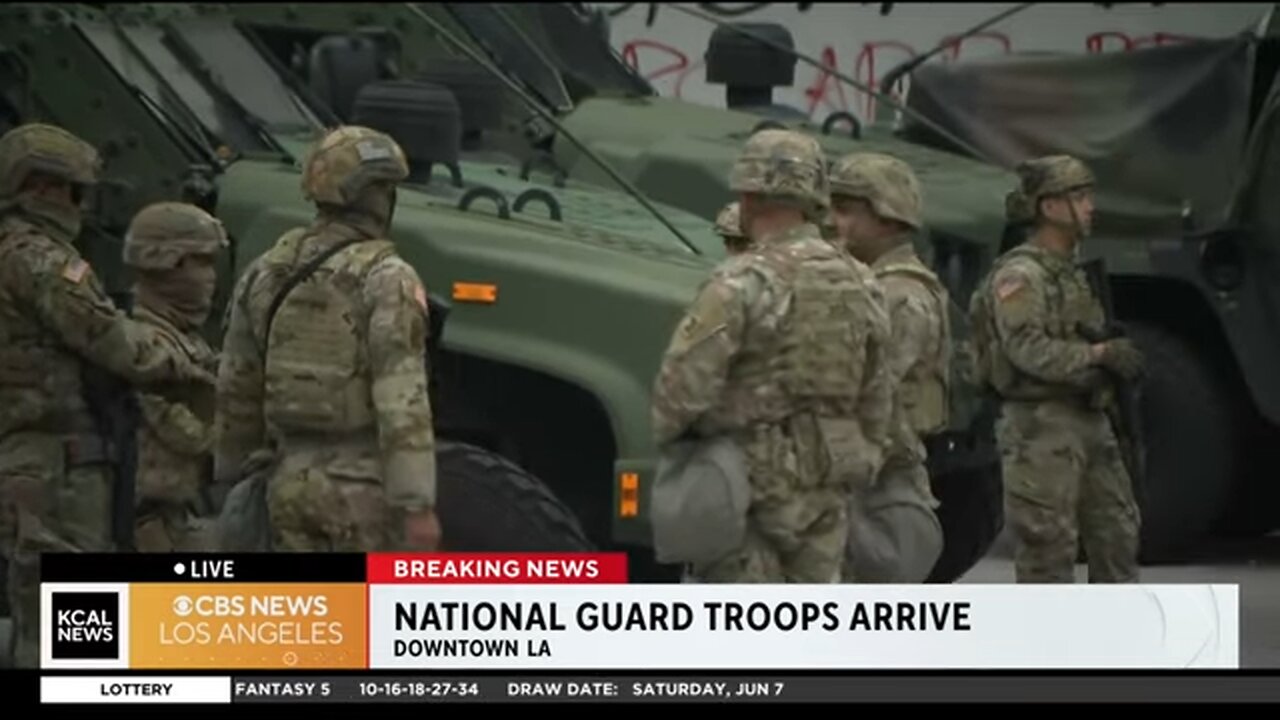 National Guard arrives in Los Angeles after tense protests over Trump immigration enforcement