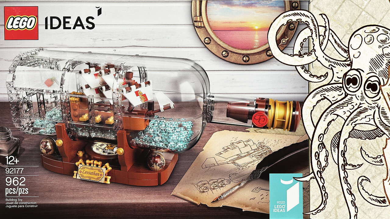 LEGO IDEAS Ship in a Bottle 92177 BUILD