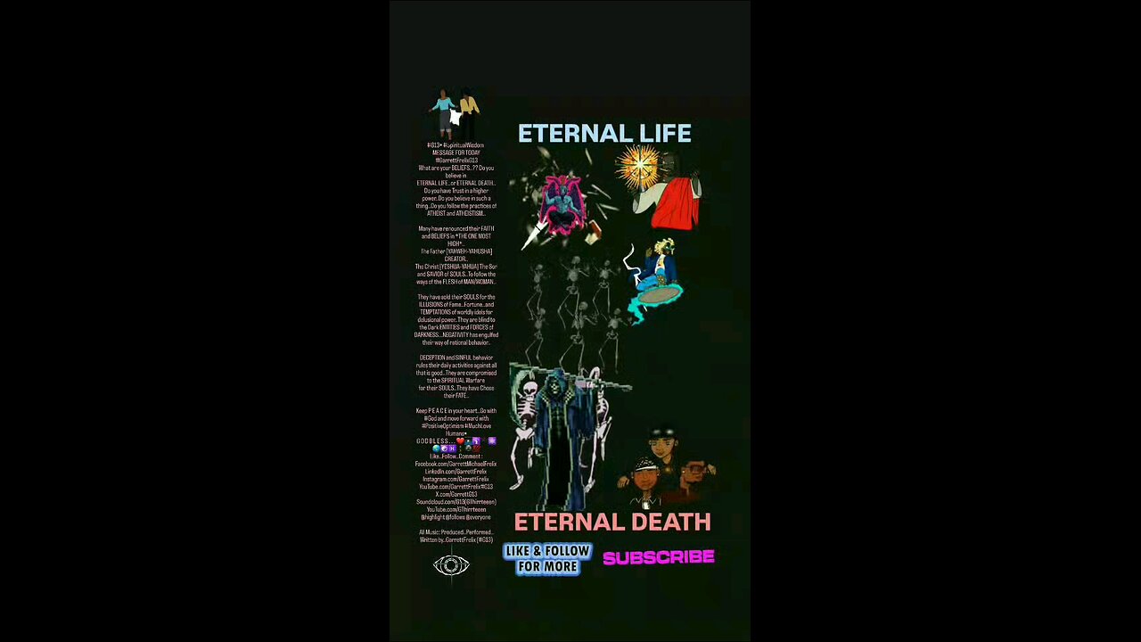 ▪︎ENTERNAL LIFE ETERNAL DEATH▪︎