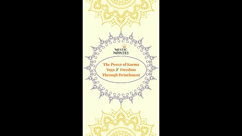 The Power of Karma Yoga 🌿 | Freedom Through Detachment