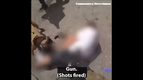 Suspect pulls gun on K-9, cops unload on suspect.