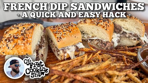 French Dip Sandwich & Fries on the Blackstone Griddle