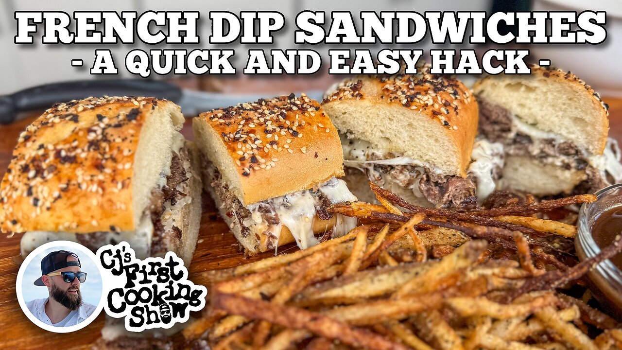 French Dip Sandwich & Fries on the Blackstone Griddle