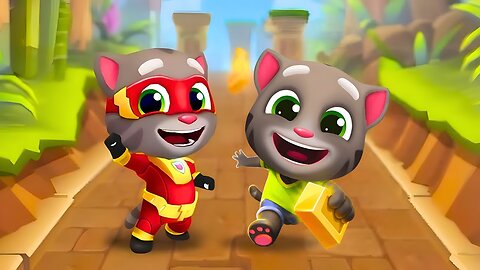 Talking Tom Hero Dash vs Tom Gold Run - New Update | Talking Tom vs Hero Tom (Android, iOS)