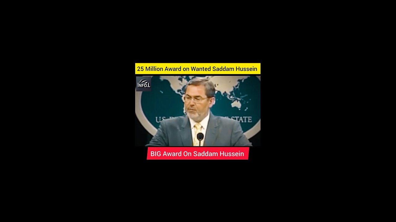 25Million Award on Saddam Hussein